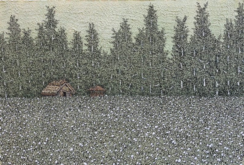 정지용,사유의 숲 30, 2025, 한지에 수묵 채색,아크릴, 75x51cm (1).jpg